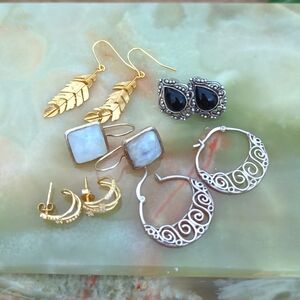 Sterling Silver Earrings Lot